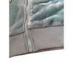 Weekend Edition Cropped Fleece Full Zip Hooded Sweatshirt Soft Gray Size M Photo 4