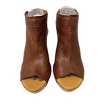 Kork-Ease  Berit Brown Leather Wedge Sandals 8M Photo 5