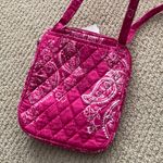 Vera Bradley Mini Crossbody Bag Hipster Purse Pink Stamped Paisley Pockets NWT Photo 5