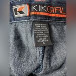 Vintage Kik Girl Wide Leg Baggy Cargo Jeans Y2K Size 9 Coachella/Rave/EDC VIBE Blue Photo 2