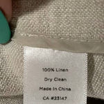 Talbots  Heritage Linen Straight Leg High Waist Beige Trousers Pants SZ 6 Neutral Photo 11