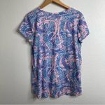 Lilly Pulitzer  Cotton Short Sleeve Tee Etta Top Maybe Gator Size Large Photo 4