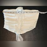 Princess Polly  White Strapless Top with Floral Detail NWOT Photo 7