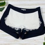 Rebecca Minkoff Leo chalk bicolor appliqué shorts Photo 0