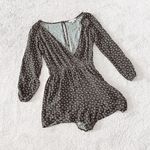 American Eagle  floral print long sleeve romper Photo 0