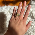 Sarah Coventry vintage gold tone starfish adjustable ring Photo 0
