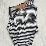 J.Crew Ruched one-shoulder one-piece in stripe sz 8 Photo 8