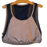 Fabletics 2 Piece Black / Rose Gold Brogan Legging & Sports Bra Set Photo 2