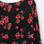 Renamed Womens Floral Crochet‎ Tiered Dress Size M Black Long Sleeve Whimsigoth Red Size M Photo 8