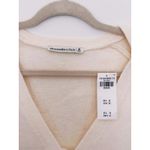 Abercrombie & Fitch NWT  Coquette Bow Tie-Front Cardigan Medium White Old Money Photo 4