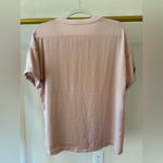 Urban Outfitters blush pink satin short sleeve shirt medium Photo 3