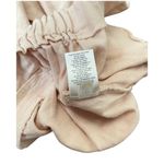 Venus Peach Linen Pocket Elastisicized Waist Pleated Women Size 4 Shorts Photo 4