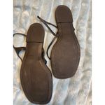 Vince Black Leather Square Toe Thong Strappy Flat Sandals Womens Size 8 Photo 1