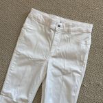 Calzedonia High Rise White Straight Leg Pants Size Small Like New Italian Photo 1