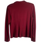 CAbi Size 10 Rhubard Outing Blazer Side Botton Wine Red Ponte Knit Office 3175 Photo 2