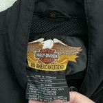 Harley Davidson nylon black Moto jacket women’s XL full zip Photo 6