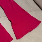 PINK - Victoria's Secret Pink Victoria’s Secret Y2K XS Hot Pink Fuchsia Flared Bottoms pants 1980 logo Photo 2