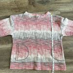 Anthropologie  Postmark Soundwaves Sweater Size Medium 3/4 Length Sleeves Red Photo 10