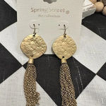Spring Street  Nordstrom Gold color Dangle Earrings dressy casual Photo 0