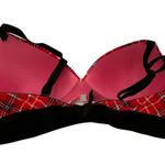 Victoria's Secret PINK  VS Wear Everywhere Lightly Lined Red Plaid Bra Size 36C Photo 2