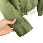 Sanctuary Utility Habitat Military Green Denim Jacket in Cactus 100% Cotton XS Photo 3