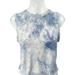 Lululemon Women's Blue White Tie Dye Muscle Tee Workout Athletic Tank Top Size M Photo 0