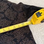 Democracy  Sweater Mixed Animal 3/4 Sleeves Size M Black Gold Party Holiday Boho Photo 9