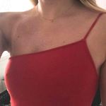 Red one strap tube top Size M Photo 0