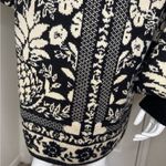 Farm Rio  Floral Black and Cream Knit Cardigan Photo 9