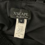 XScape Vintage Y2K  Cropped Halter Top S Black Metallic Button Neck Lined Photo 6