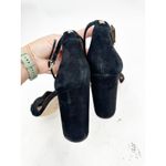 Sam Edelman  Yancy Black Suede Block Heels Ankle Strap 10 Photo 5