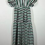 Delfi Collective Sirena Striped Maxi Dress Size Large Green Photo 3
