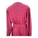 BTFBM Boho Maxi Dress XXL Burgundy Long Sleeve V Photo 5