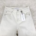 Apiece Apart  Merida Cropped Straight Leg Jean High Rise Ecru Cream Size 26 New Photo 5