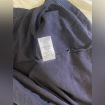 Loft  Women's Navy Top with Gold Embroidery size Small Photo 4