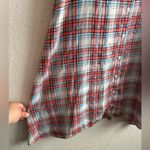 Bailey blue Multicolor Shirt Dress Button Up Plaid Sleeveless M Photo 3