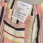 Westbound  Island Crop striped pants, wide legs, frayed hem, Petite, XL Photo 5