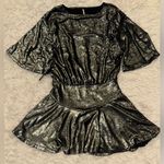 Free People NEW Manuka Sequin Sliver Minidress Sz S Photo 2