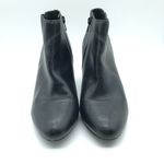 Kelly & Katie Womens Adeelah Ankle Booties Heel Faux Leather Zipper Black Size 9 Photo 1