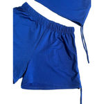 SheIn Cretily Two Piece Set Cropped Tank Top and Shorts Womens XL Blue NEW Photo 5