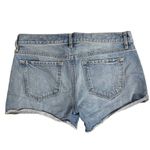 Ann Taylor Loft Cutoff Denim Shorts 27 Med Wash Cotton Pockets Button Zip Photo 2