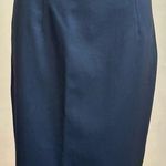 Magaschoni Henri Bendel Midi Skirt 100 % Wool Zipper & 1 Pocket In Back … Photo 0