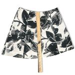 Lucy Paris Black White Flowers Floral Brocade Crop Top Mini Skirt Set size M Photo 5