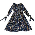 Gal Meets Glam Bonnie Floral Print Long Sleeve Dress Bow Sleeve Size 6 Women's Photo 0