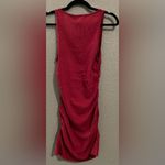 l*space NWT L  Wildwood Mini Dress Ruching at sides Color Cab Red Size S/P Photo 11