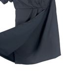 DO+BE  Mini Dress Womens M Black Puff Sleeve One Shoulder LBD Cocktail Birthday Photo 2