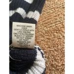 Moon Madison Navy White Striped Sleeveless Knit Sweater Size Small Cotton Blend Photo 5