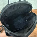 Brighton  E089658 Black Nylon Backpack With Leather Croc Trims Photo 8