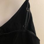 Mangdiup Womens Black Bodysuit L Large V Neck Bust 38” NWT New One Piece Photo 4