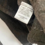 Flax  Brown Crinkle Linen Top Photo 5